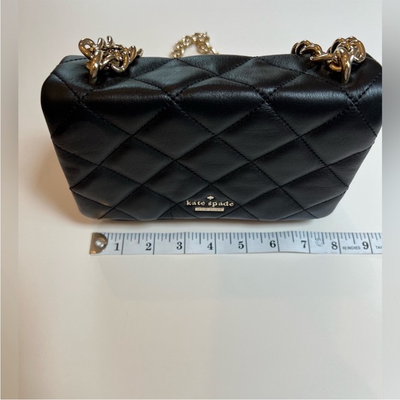 Kate Spade crossbody bag black with gold chain - Picture 12 of 15